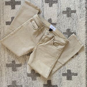 Current/Elliott Tan Crop Jeans size 24